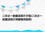 二分之一的魔法簡介介紹(二分之一的魔法簡介詳細(xì)情況如何)