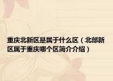 重慶北新區(qū)是屬于什么區(qū)（北部新區(qū)屬于重慶哪個區(qū)簡介介紹）