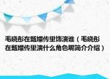 毛曉彤在甄嬛傳里飾演誰（毛曉彤在甄嬛傳里演什么角色呢簡介介紹）