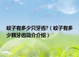 蚊子有多少只牙齒?（蚊子有多少顆牙齒簡(jiǎn)介介紹）