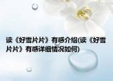 讀《好雪片片》有感介紹(讀《好雪片片》有感詳細(xì)情況如何)