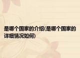 是哪個(gè)國家的介紹(是哪個(gè)國家的詳細(xì)情況如何)