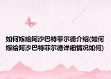 如何嫁給阿沙巴特菲爾德介紹(如何嫁給阿沙巴特菲爾德詳細(xì)情況如何)