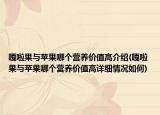 嘎啦果與蘋果哪個營養(yǎng)價值高介紹(嘎啦果與蘋果哪個營養(yǎng)價值高詳細(xì)情況如何)