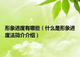 形象進(jìn)度有哪些（什么是形象進(jìn)度法簡(jiǎn)介介紹）