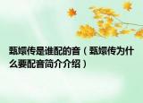 甄嬛傳是誰(shuí)配的音（甄嬛傳為什么要配音簡(jiǎn)介介紹）