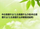 中古音是什么?上古音是什么介紹(中古音是什么?上古音是什么詳細情況如何)