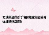 奇瑞集團(tuán)簡(jiǎn)介介紹(奇瑞集團(tuán)簡(jiǎn)介詳細(xì)情況如何)