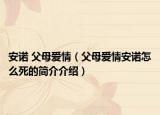 安諾 父母愛情（父母愛情安諾怎么死的簡介介紹）