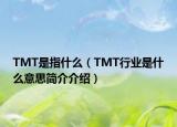 TMT是指什么（TMT行業(yè)是什么意思簡介介紹）