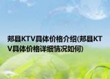 郟縣KTV具體價格介紹(郟縣KTV具體價格詳細(xì)情況如何)