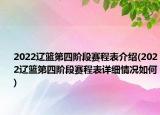 2022遼籃第四階段賽程表介紹(2022遼籃第四階段賽程表詳細(xì)情況如何)