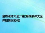 易燃液體大全介紹(易燃液體大全詳細情況如何)