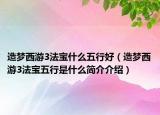 造夢西游3法寶什么五行好（造夢西游3法寶五行是什么簡介介紹）