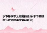 水下睜眼怎么做到的介紹(水下睜眼怎么做到的詳細情況如何)