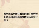 酷狗怎么用藍(lán)牙耳機(jī)聽歌（酷狗音樂怎么用藍(lán)牙耳機(jī)播放音樂簡(jiǎn)介介紹）