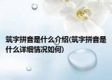 筑字拼音是什么介紹(筑字拼音是什么詳細(xì)情況如何)