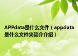 APPdata是什么文件（appdata是什么文件夾簡(jiǎn)介介紹）