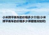 小米牌平衡車的價格多少介紹(小米牌平衡車的價格多少詳細情況如何)