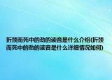 折頸而死中的勁的讀音是什么介紹(折頸而死中的勁的讀音是什么詳細(xì)情況如何)