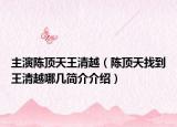主演陳頂天王清越（陳頂天找到王清越哪幾簡介介紹）