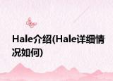 Hale介紹(Hale詳細(xì)情況如何)