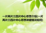 一片兩片三四片中心思想介紹(一片兩片三四片中心思想詳細(xì)情況如何)