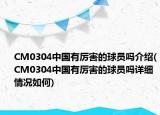 CM0304中國有厲害的球員嗎介紹(CM0304中國有厲害的球員嗎詳細(xì)情況如何)