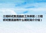 三相橋式整流器的工作原理（三相橋式整流器有什么用處簡(jiǎn)介介紹）