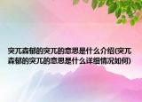 突兀森郁的突兀的意思是什么介紹(突兀森郁的突兀的意思是什么詳細(xì)情況如何)