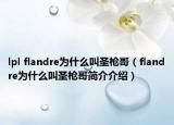 lpl flandre為什么叫圣槍哥（flandre為什么叫圣槍哥簡介介紹）