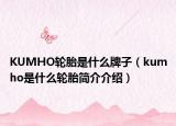 KUMHO輪胎是什么牌子（kumho是什么輪胎簡介介紹）
