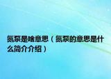 氮泵是啥意思（氮泵的意思是什么簡介介紹）