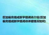 巨加偏旁組成新字組詞語介紹(巨加偏旁組成新字組詞語詳細(xì)情況如何)