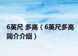 6英尺 多高（6英尺多高簡介介紹）