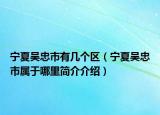 寧夏吳忠市有幾個(gè)區(qū)（寧夏吳忠市屬于哪里簡(jiǎn)介介紹）