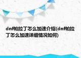 dnf帕拉丁怎么加速介紹(dnf帕拉丁怎么加速詳細(xì)情況如何)