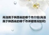 商洛屬于陜西省的哪個市介紹(商洛屬于陜西省的哪個市詳細情況如何)