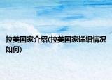 拉美國(guó)家介紹(拉美國(guó)家詳細(xì)情況如何)