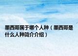 墨西哥屬于哪個人種（墨西哥是什么人種簡介介紹）