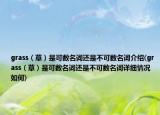 grass（草）是可數(shù)名詞還是不可數(shù)名詞介紹(grass（草）是可數(shù)名詞還是不可數(shù)名詞詳細(xì)情況如何)