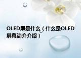 OLED屏是什么（什么是OLED屏幕簡介介紹）