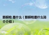 筋膜槍 是什么（筋膜槍是什么簡介介紹）
