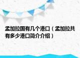 孟加拉國(guó)有幾個(gè)港口（孟加拉共有多少港口簡(jiǎn)介介紹）