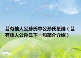 昔有佳人公孫氏中公孫氏是誰（昔有佳人公孫氏下一句簡介介紹）
