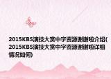 2015KBS演技大賞中字資源謝謝啦介紹(2015KBS演技大賞中字資源謝謝啦詳細情況如何)