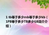 1 tb等于多少mb等于多少kb（1PB等于多少TB多少GB簡介介紹）