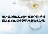 秋葉原之旅1和2哪個好玩介紹(秋葉原之旅1和2哪個好玩詳細(xì)情況如何)
