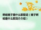 啊哈娘子是什么歌歌詞（娘子啊哈是什么歌簡介介紹）