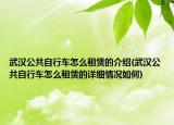 武漢公共自行車怎么租賃的介紹(武漢公共自行車怎么租賃的詳細情況如何)
